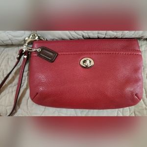 Coach Park Leather Medium Wristlet